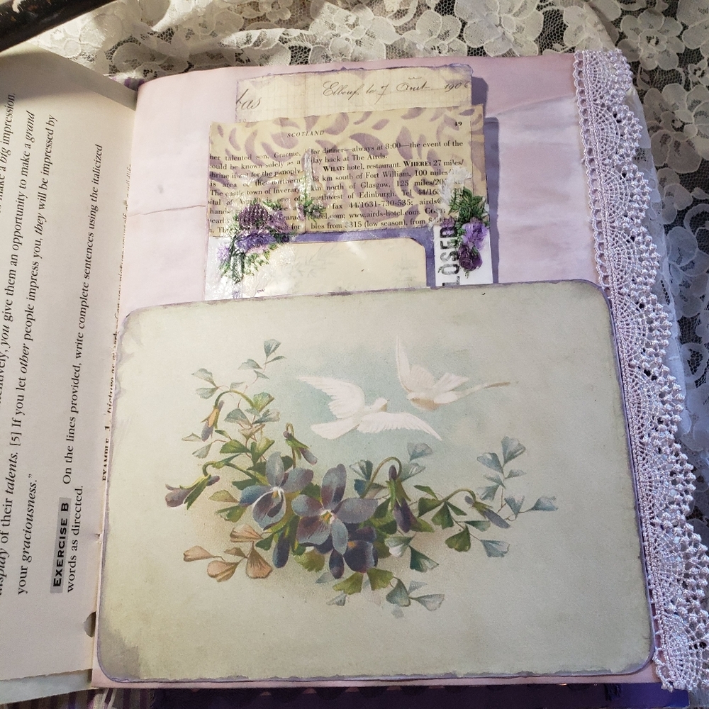 Junk journal. purple theme - Picture 10 of 12